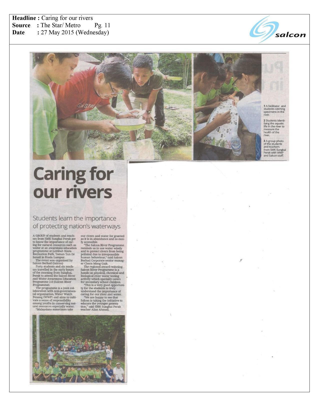 Caring for our rivers
