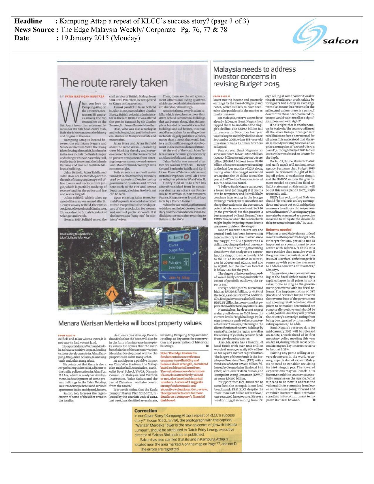 Kampung Attap a repeat of KLCC’s success story? (page 3 of 3)