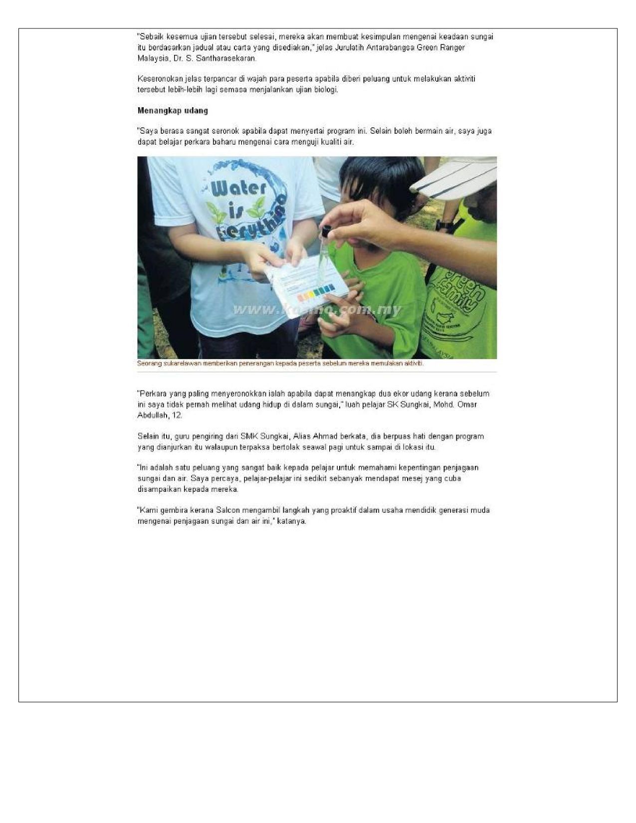 Suntik kesedaran menjaga air sungai 3
